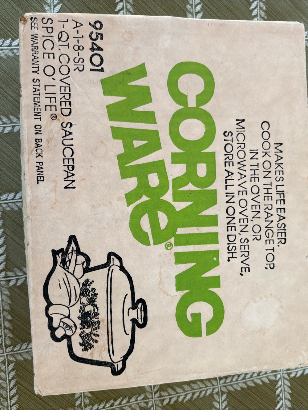 Corningware Spice O’Life 1 Quart Covered Saucepan